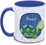 Mug - Kids with Name and Turtle