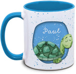 Mug - Kids with Name and Turtle