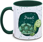 Mug - Kids with Name and Turtle