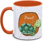 Mug - Kids with Name and Turtle