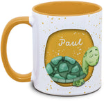 Mug - Kids with Name and Turtle