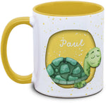 Mug - Kids with Name and Turtle