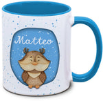 Kindertasse mit Name und Eule / Uhu