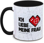 Keramiktasse mit Gaming "Ich liebe es, wenn meine Frau mich zocken lässt." Motiv von Tassenkasper