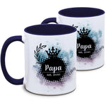 Keramiktasse mit Papa & Papa est. (2er-Set) Motiv von Tassenkasper