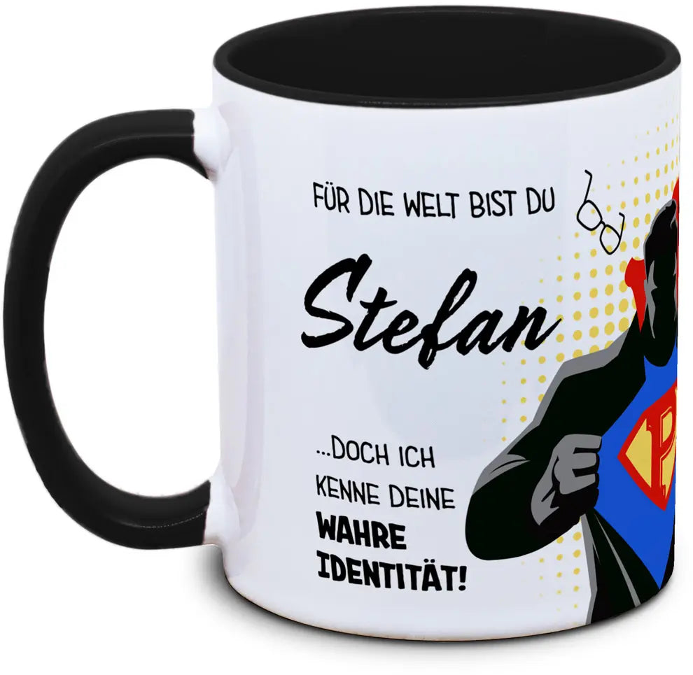 Tasse für Super-Papas (mit Wunschname)