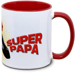Tasse für Super-Papas (mit Wunschname)