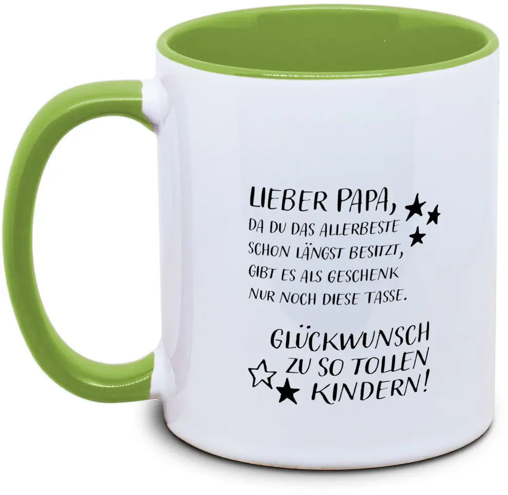 Lieber Papa, Glückwunsch zu so tollen Kindern
