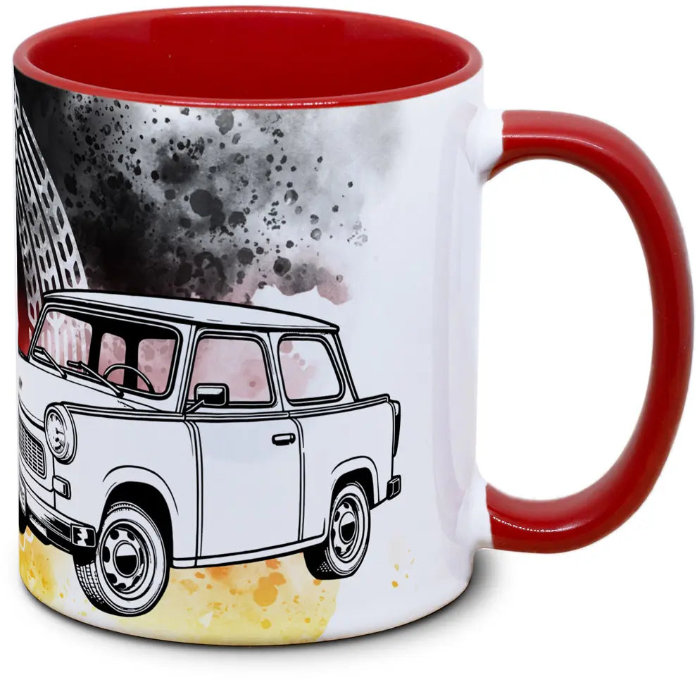 DDR Tasse: Trabant - Mein Herz schlägt im Zweitakt