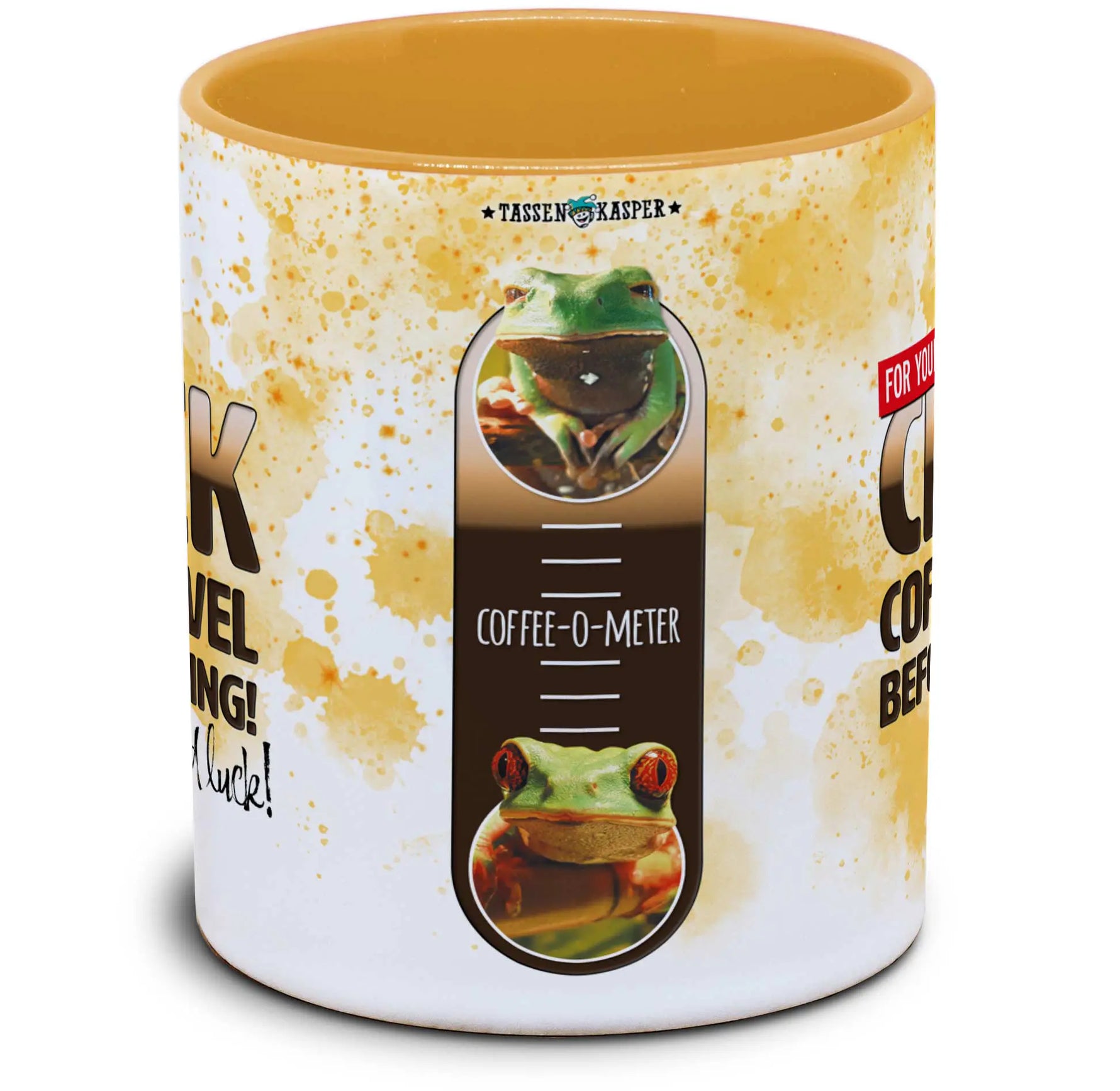 Check Coffee Level before talking!