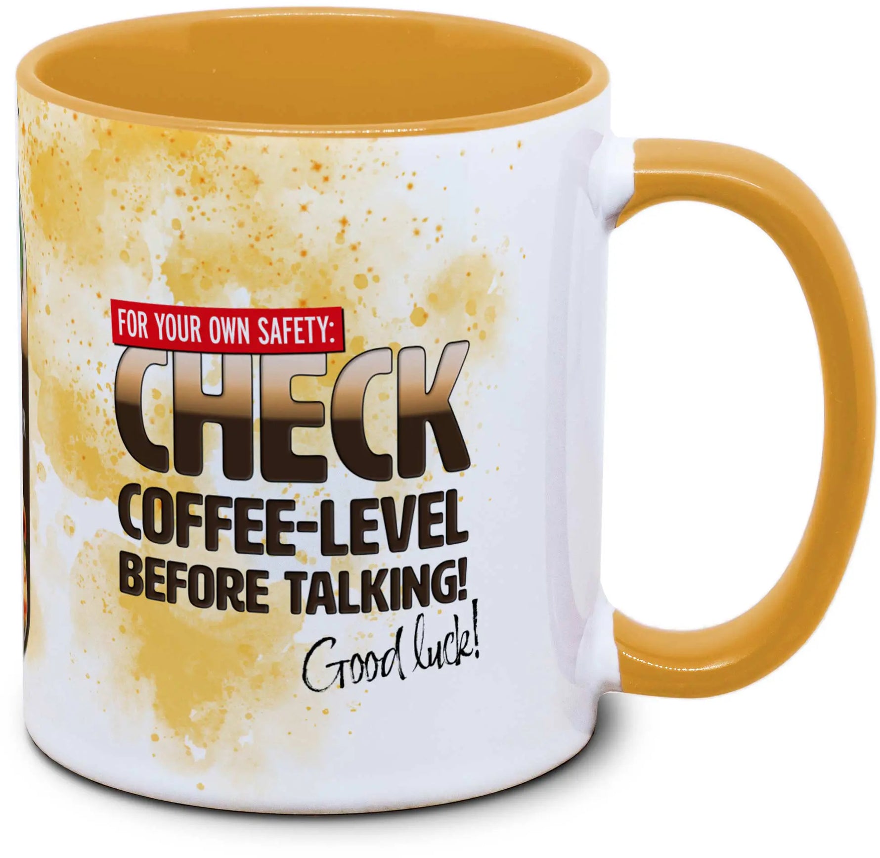Check Coffee Level before talking!