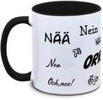 Keramiktasse mit Nein... ORRNÖÖH Motiv von Tassenkasper