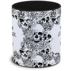 Tasse Totenkopf und Spruch: "Wenn ich dir jetzt Recht gebe, liegen wir beide falsch"