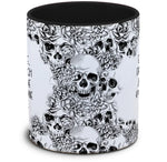 Tasse Totenkopf und Spruch: "Es gibt Tage, da hat einfach jemand in die Konfettikanone geschissen..."