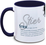 Keramiktasse mit Sternzeichen: Stier Motiv von Tassenkasper