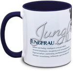 Keramiktasse mit Sternzeichen: Jungfrau Motiv von Tassenkasper