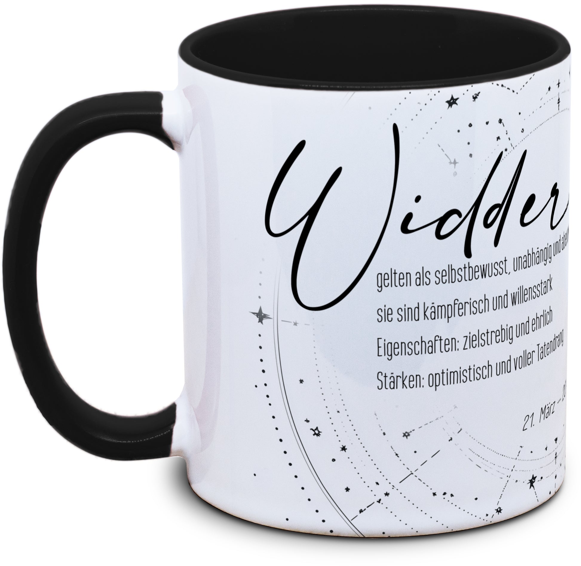 Keramiktasse mit Sternzeichen: Widder (2) Motiv von Tassenkasper