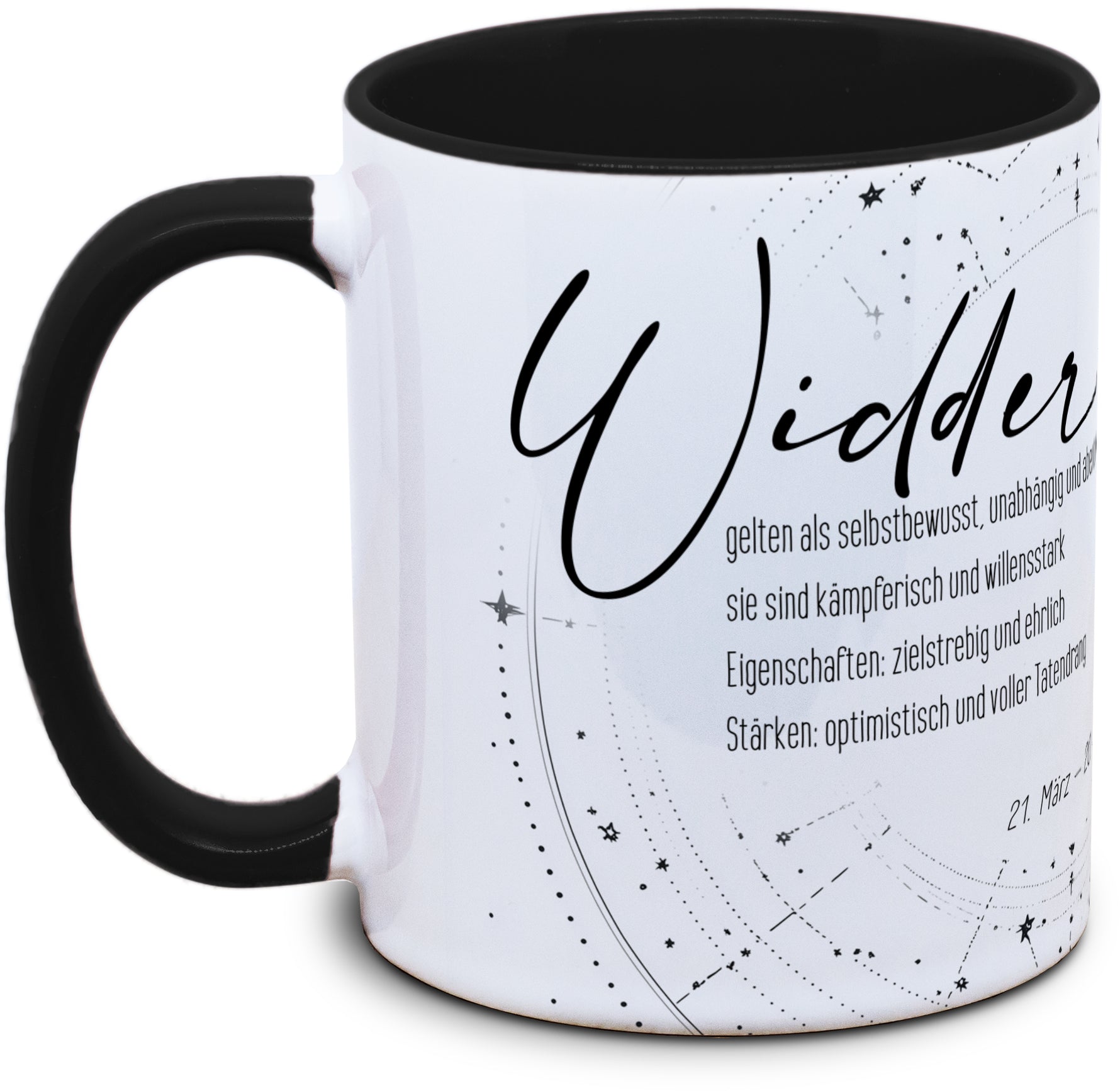 Keramiktasse mit Sternzeichen: Widder (2) Motiv von Tassenkasper
