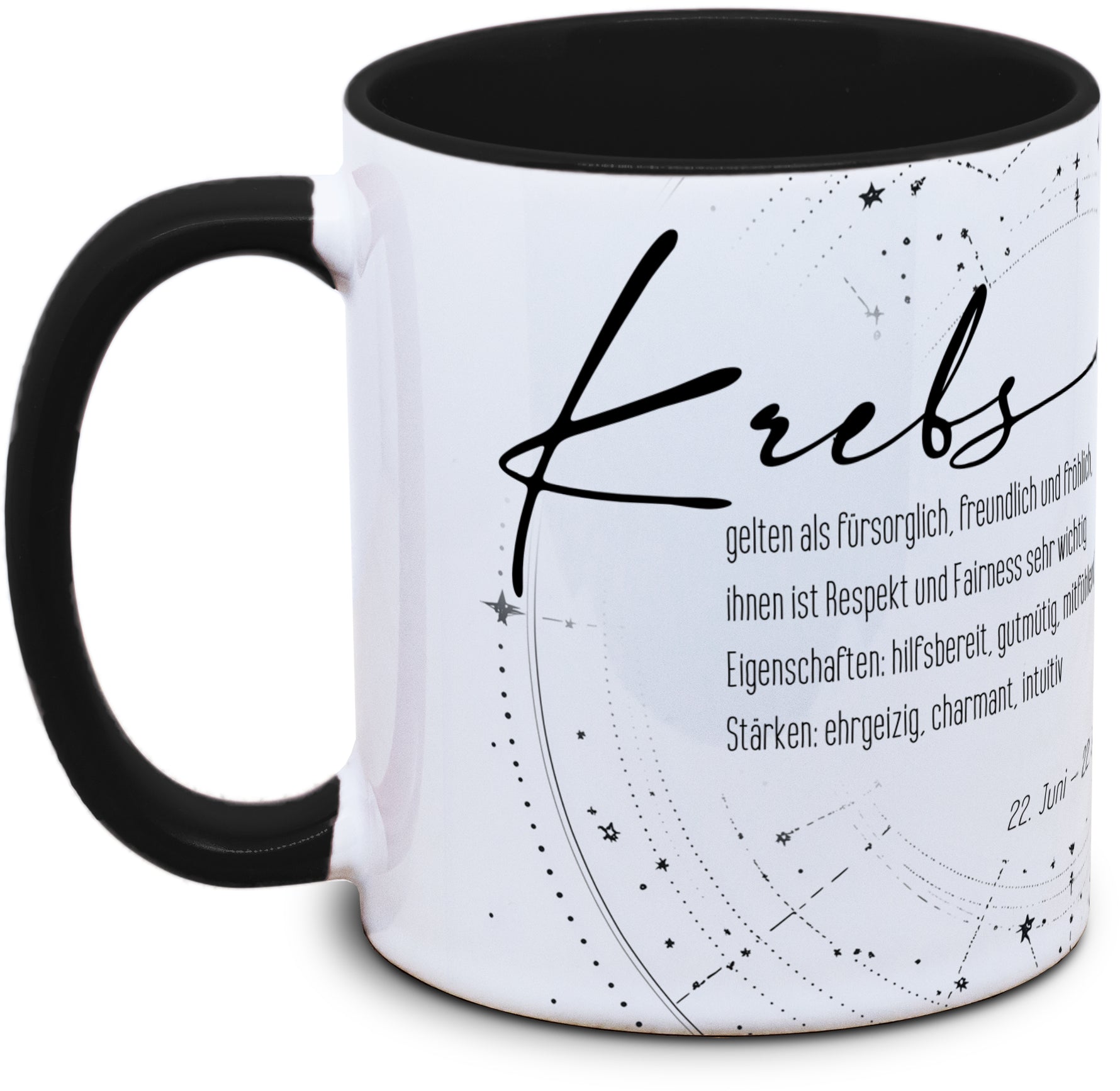 Keramiktasse mit Sternzeichen: Krebs (2) Motiv von Tassenkasper