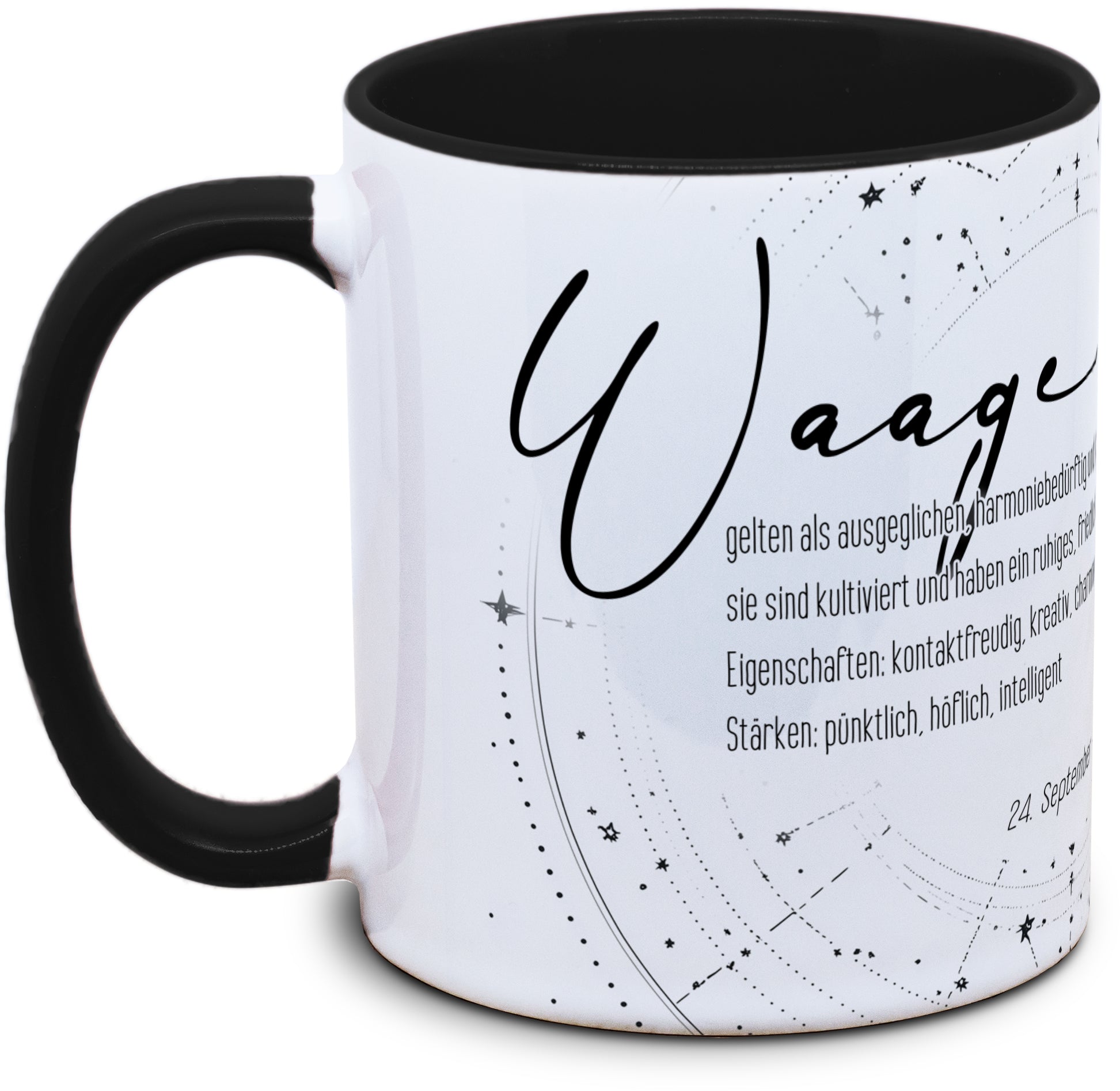 Keramiktasse mit Sternzeichen: Waage (2) Motiv von Tassenkasper