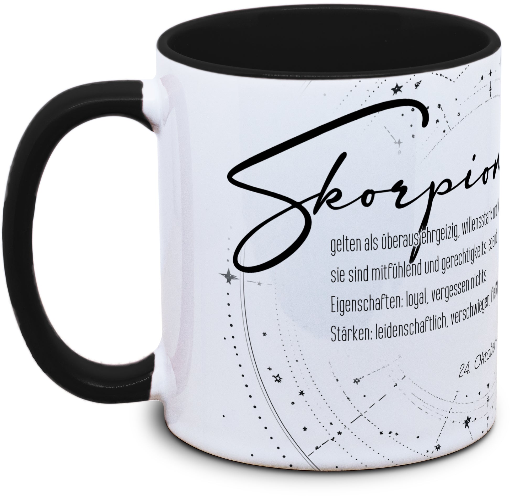 Keramiktasse mit Sternzeichen: Skorpion (2) Motiv von Tassenkasper