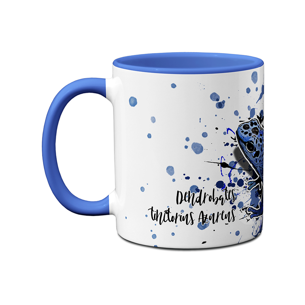 Tasse - Dendrobates tinctorius azureus / Blauer Pfeilgiftfrosch