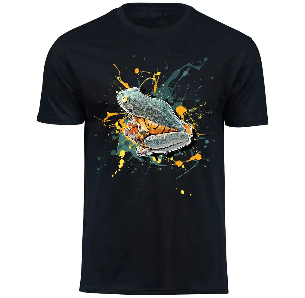 T-Shirt mit Cruziohyla sylviae / Sylvias Laubfrosch Motiv von Tassenkasper