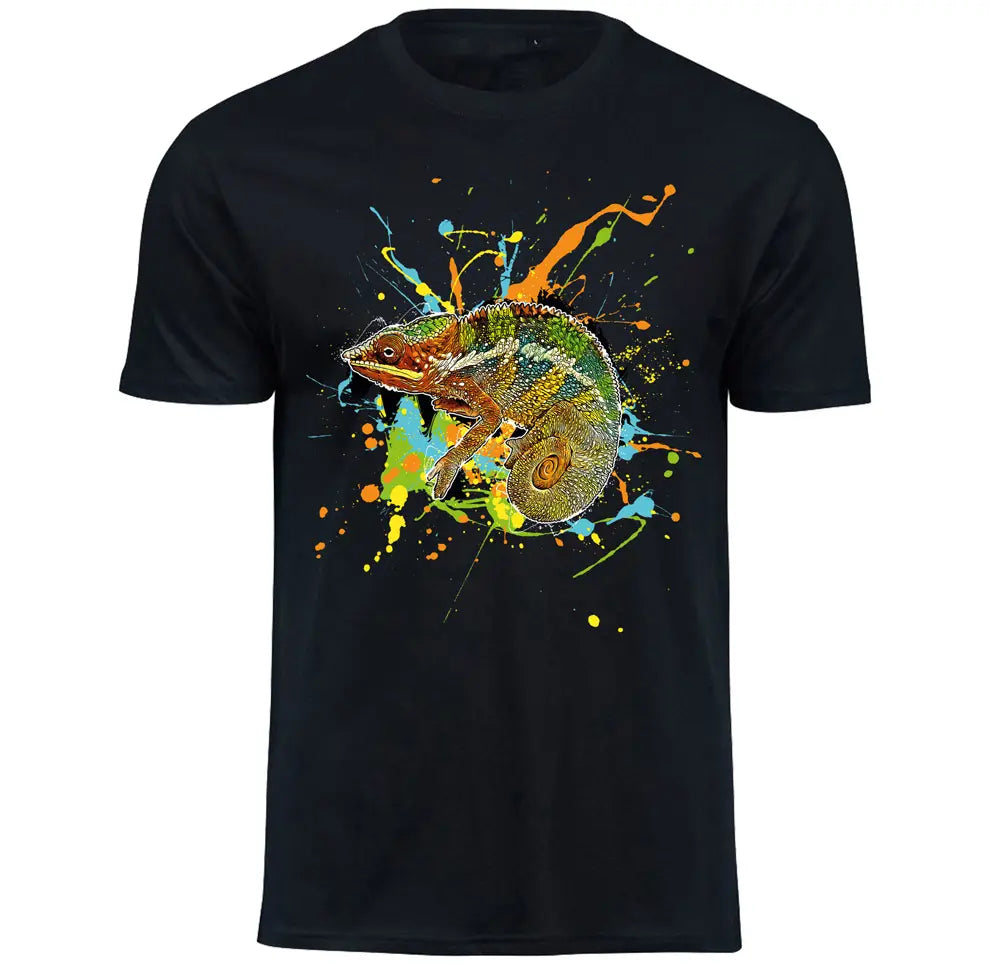 T-Shirt mit Furcifer pardalis (Ambilobe) / Pantherchamäleon Motiv von Tassenkasper
