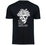 T-Shirt mit Totenkopf: Ich hasse Menschen Motiv von Tassenkasper