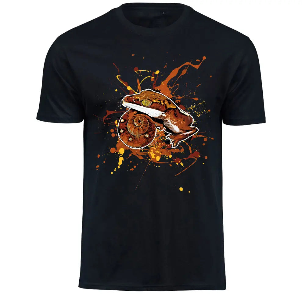 T-Shirt mit Aeluroscalabotes felinus / Fuchsgesichtgecko Motiv von Tassenkasper