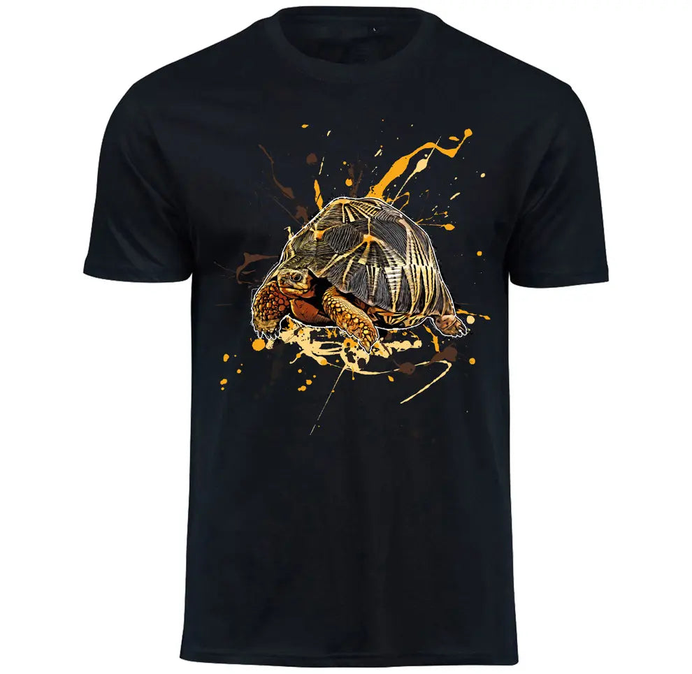 T-Shirt mit Astrochelys radiata / Strahlenschildkröte Motiv von Tassenkasper
