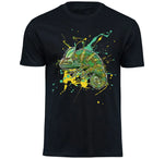 T-Shirt mit Chamaeleo calyptratus / Jemenchamäleon Motiv von Tassenkasper