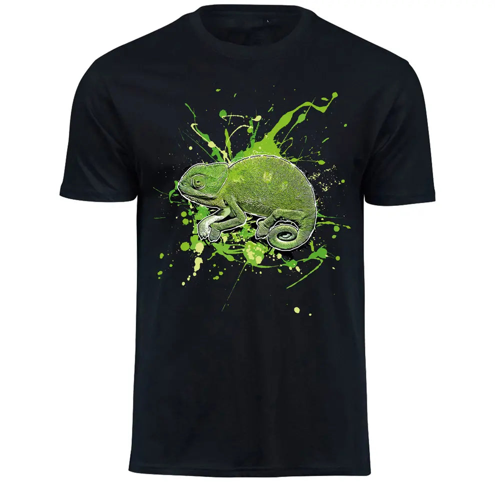 T-Shirt mit Chameleo chameleon restricta / Europäisches Chamäleon Motiv von Tassenkasper