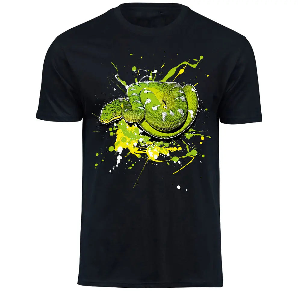 T-Shirt mit Corallus caninus / Hundskopfschlinger Motiv von Tassenkasper
