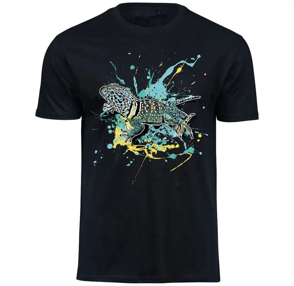 T-Shirt mit Crotaphytus collaris / Halsbandleguan Motiv von Tassenkasper