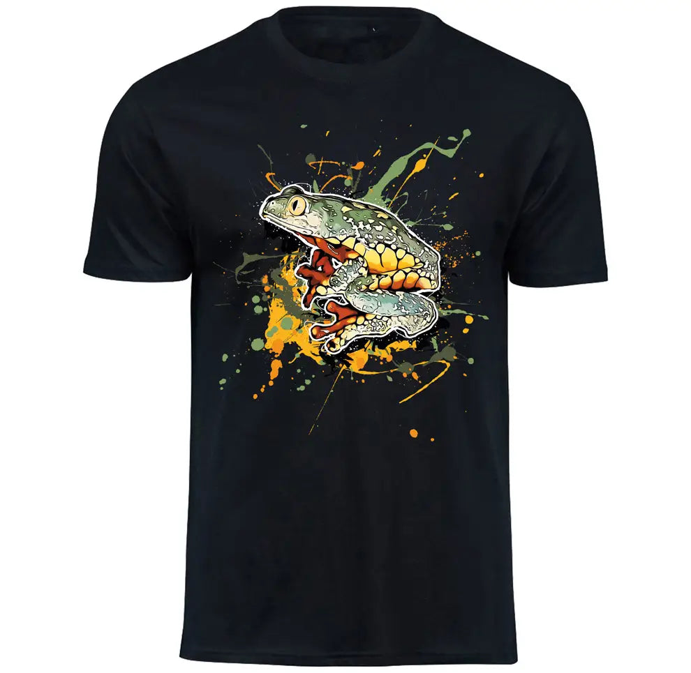 T-Shirt mit Cruziohyla craspedopus / Fransen-Blattfrosch Motiv von Tassenkasper