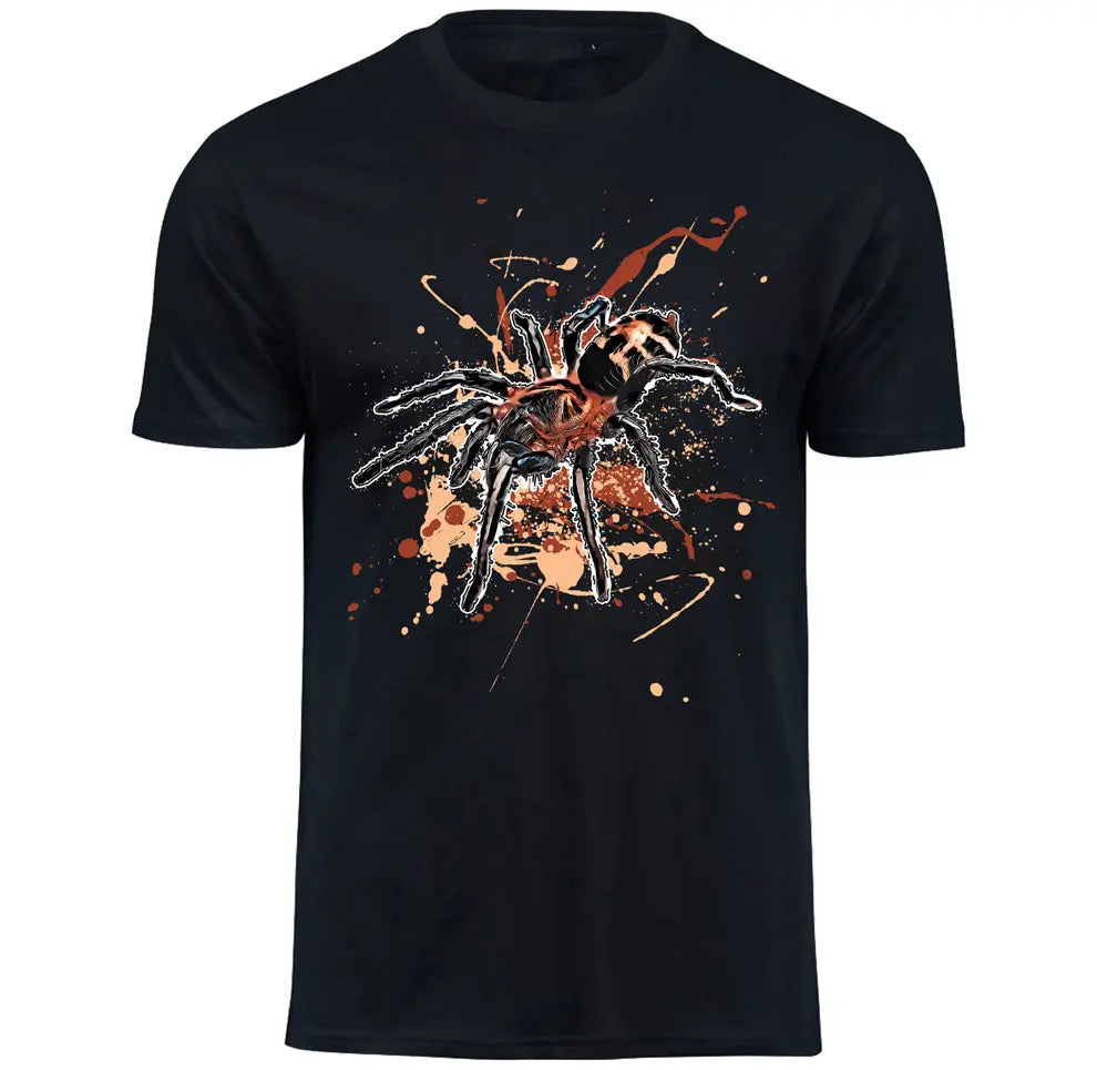T-Shirt mit Cyriocosmus leetzi / Zwergvogelspinne Motiv von Tassenkasper