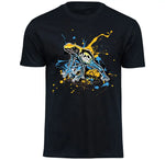 T-Shirt mit Dendrobates tinctorius (Brasilianer) / Färberfrosch Motiv von Tassenkasper