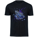 T-Shirt mit Dendrobates tinctorius azureus / Blauer Pfeilgiftfrosch Motiv von Tassenkasper