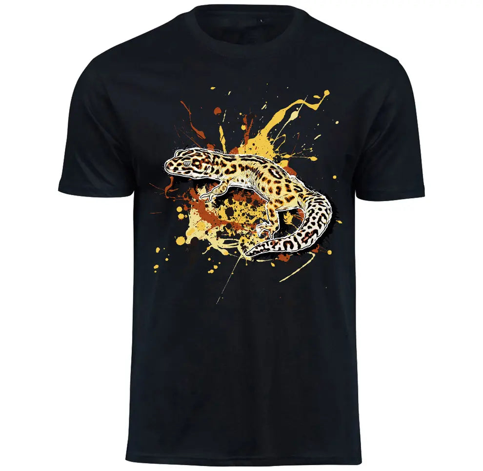 T-Shirt mit Eublepharis macularius / Leopardgecko Motiv von Tassenkasper