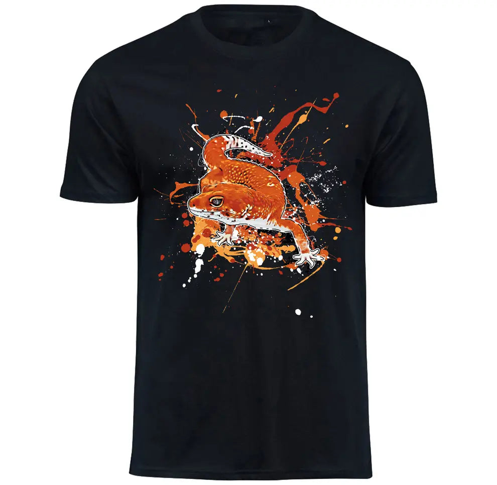 T-Shirt mit Eublepharis macularius / Leopardgecko Blood Motiv von Tassenkasper