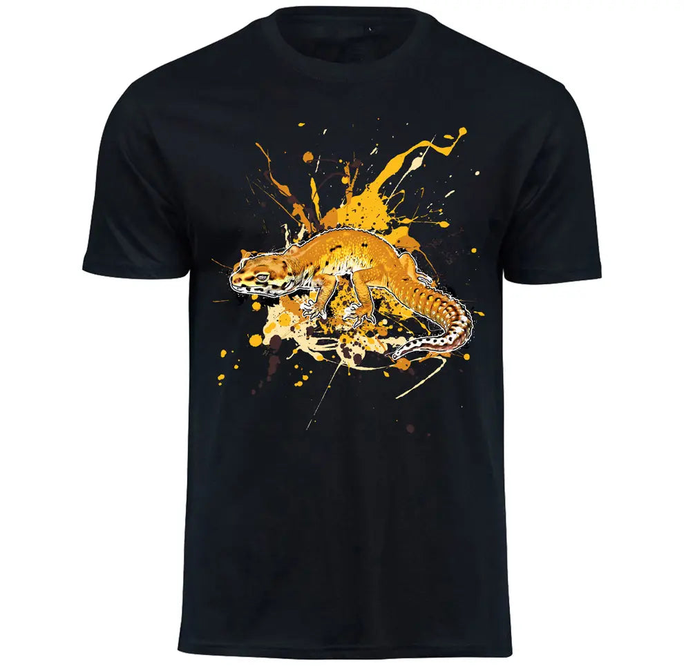 T-Shirt mit Eublepharis macularius (Tangerine Bellalbino) / Leopardgecko Motiv von Tassenkasper