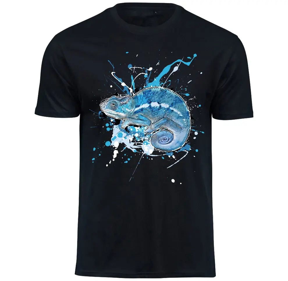 T-Shirt mit Furcifer pardalis / Pantherchamäleon Motiv von Tassenkasper
