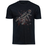 T-Shirt mit Heterometrus spinifer / blauer Thaiskorpion Motiv von Tassenkasper