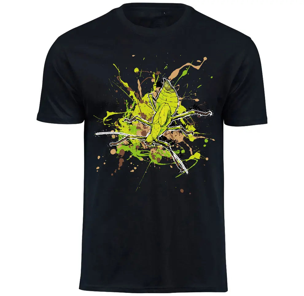 T-Shirt mit Heteropteryx dilatata / Malaiische Riesengespenstschrecke Motiv von Tassenkasper