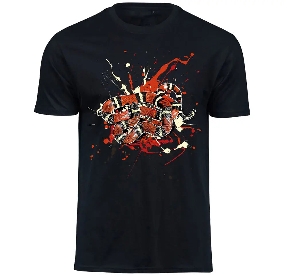 T-Shirt mit Lampropeltis polyzona blanchardi / Königsnatter Motiv von Tassenkasper