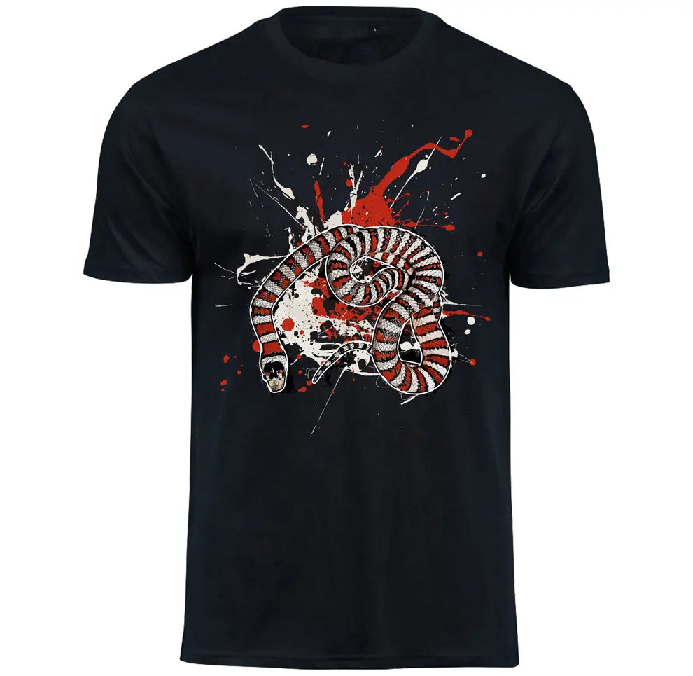 T-Shirt mit Lampropeltis pyromelana / Berg - Königsnatter Motiv von Tassenkasper