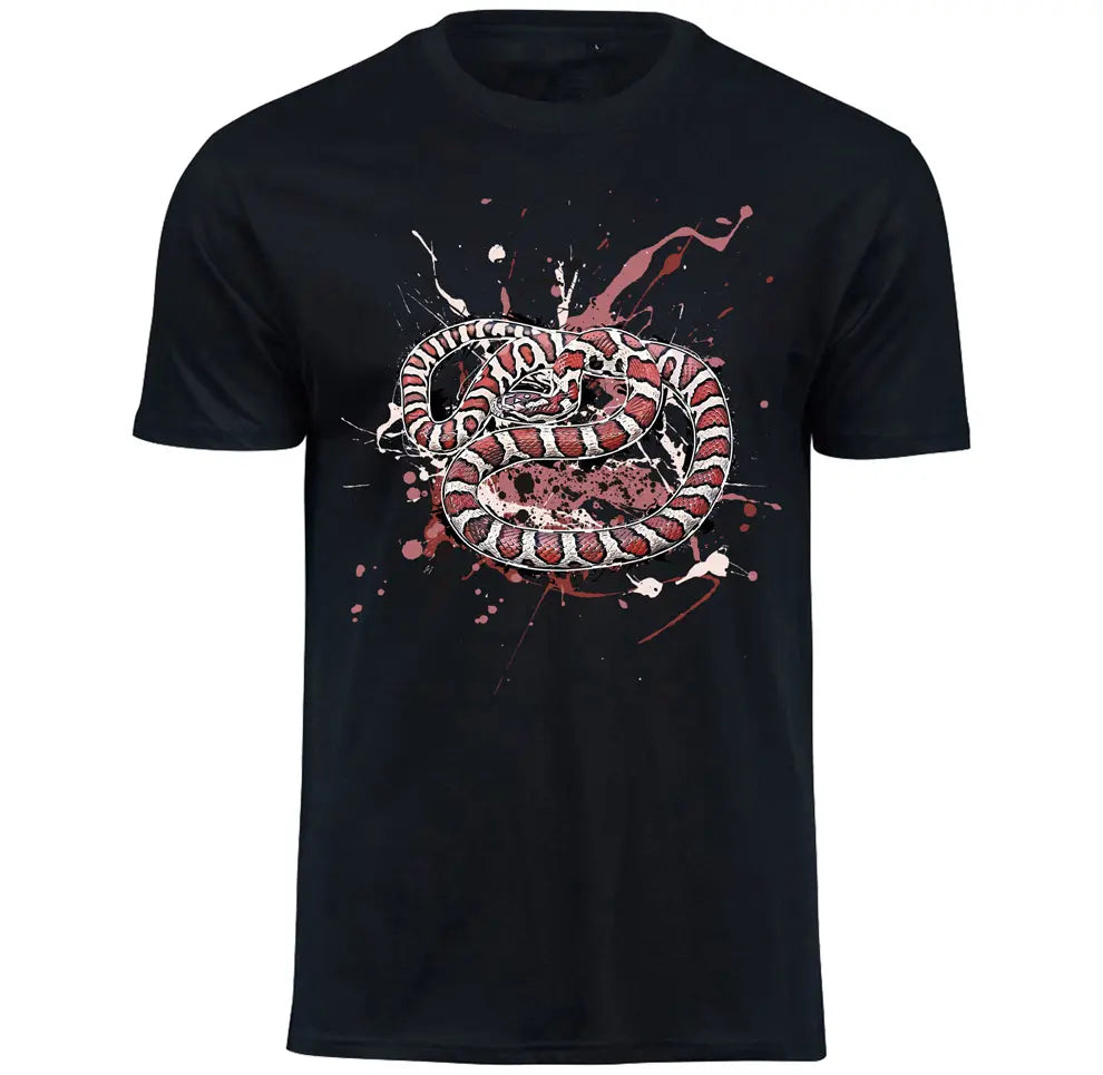 T-Shirt mit Lampropeltis triangulum triangulum / Dreiecksnatter Motiv von Tassenkasper
