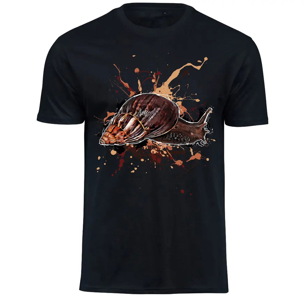 T-Shirt mit Lissachatina fulica / Große Achatschnecke Motiv von Tassenkasper