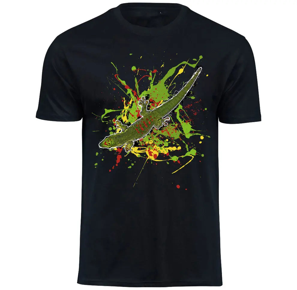 T-Shirt mit Phelsuma grandis / Taggecko Motiv von Tassenkasper
